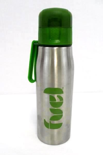 Lot Of 2 Stainless Steel 17OZ Water Bottle 16OZ Coffee Cup Green Black