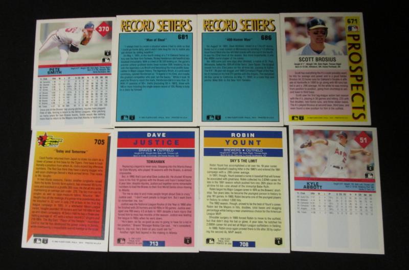 Lot of 90 Vintage Fleer Baseball Cards Random 1992