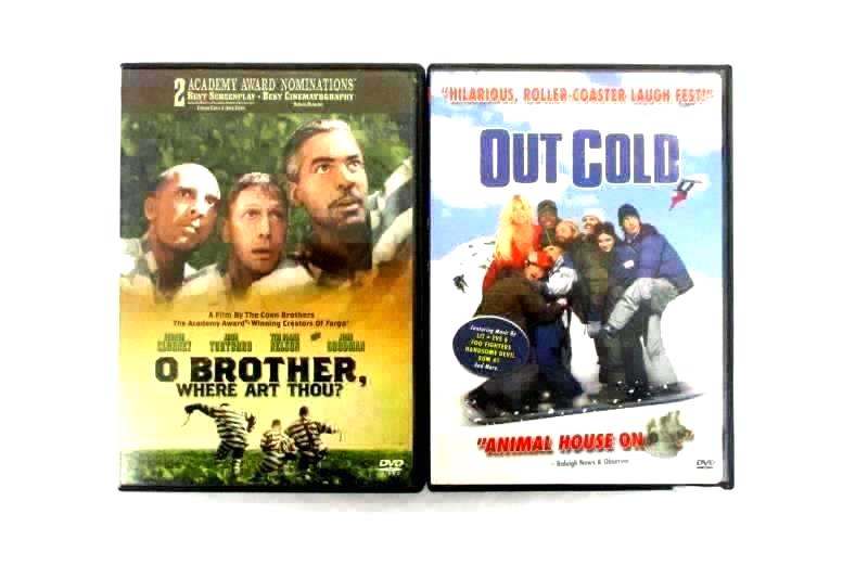 Lot Of 2 Drama O Brother Where Art Thou And Out Cold DVD Movie