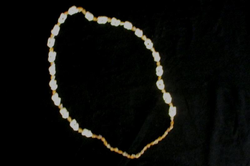 Vintage White And Brown 16" Shell Necklaces 90s Beach Girl Aloha Party Lot of 4