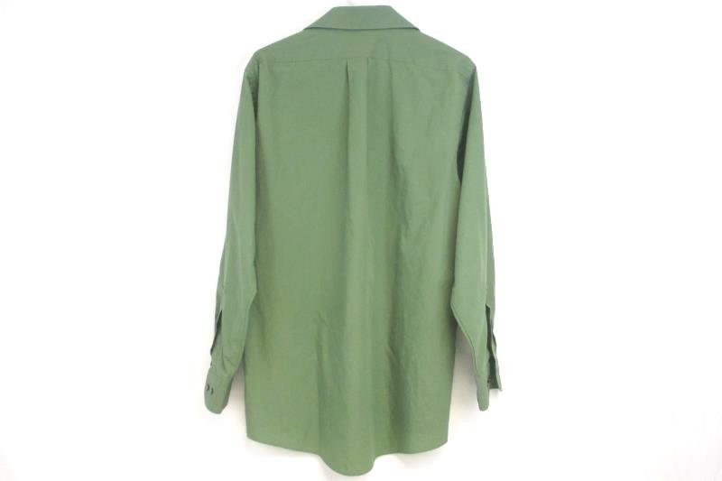 Van Heusen Men's Poplin Wrinkle Free Long Sleeve Button Up Shirt Green 15 32 33