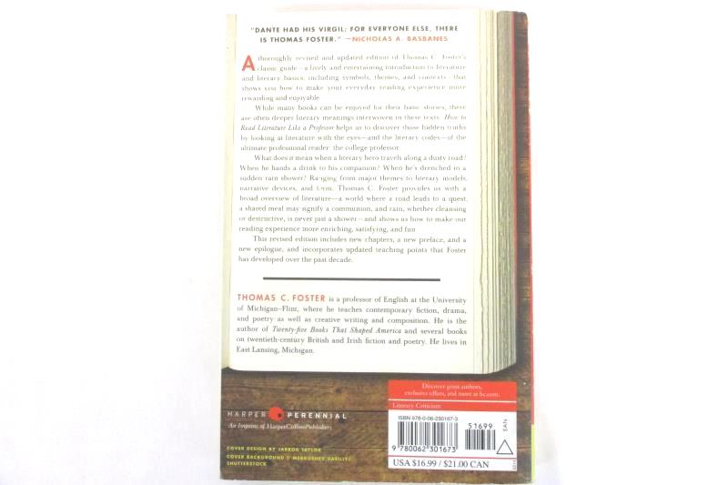 How to Read Literature Like a Professor A Lively and Entertaining Guide Foster