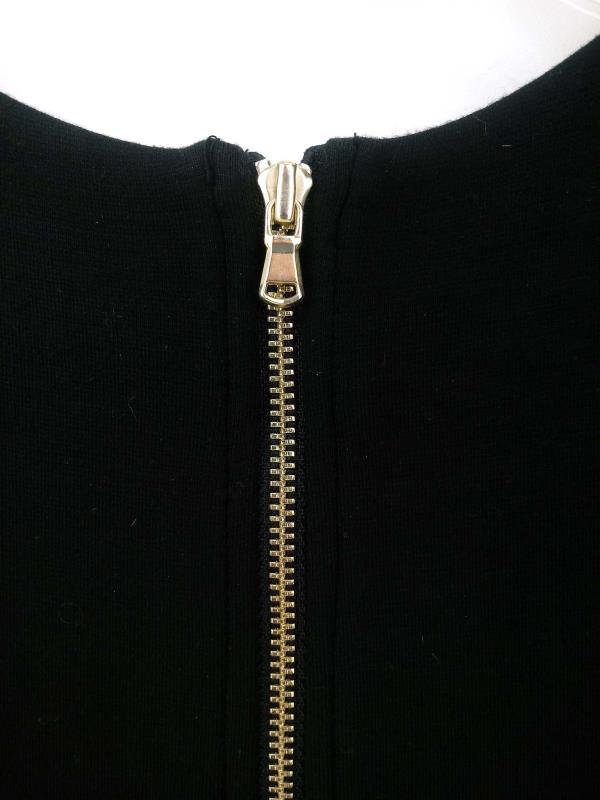 Loft Ponte Knit Dress Black A-Line Pleated Petite Career Casual Women's Sz 0P