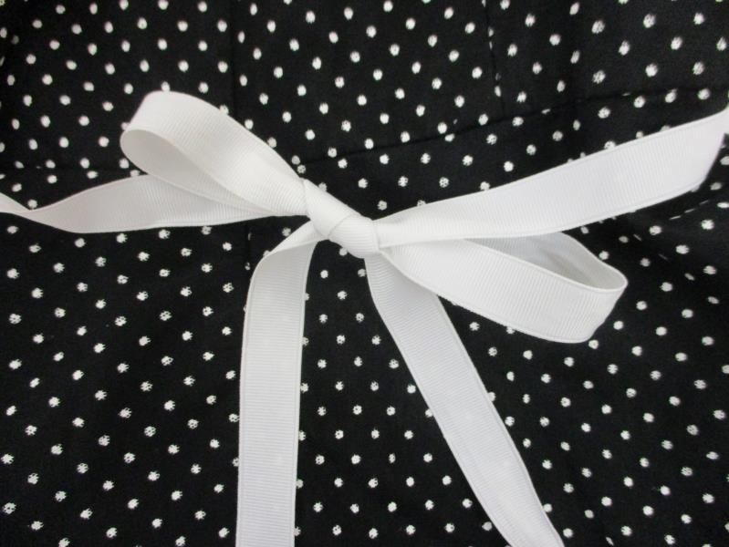 Onyx Nite Women's Retro Style Black White Dots Spaghetti Formal Party Dress Sz 6