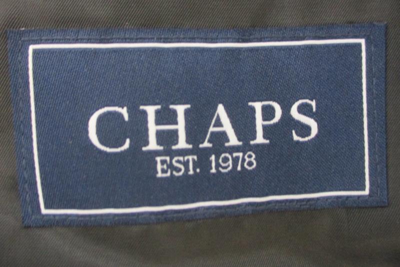 Chaps Blazer Jacket Black Pinstripe Men's Size 44L