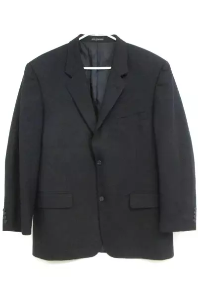 Alfani Men's Navy Blue Two Button Front Blazer Sport Coat Suit Jacket Sz 42R