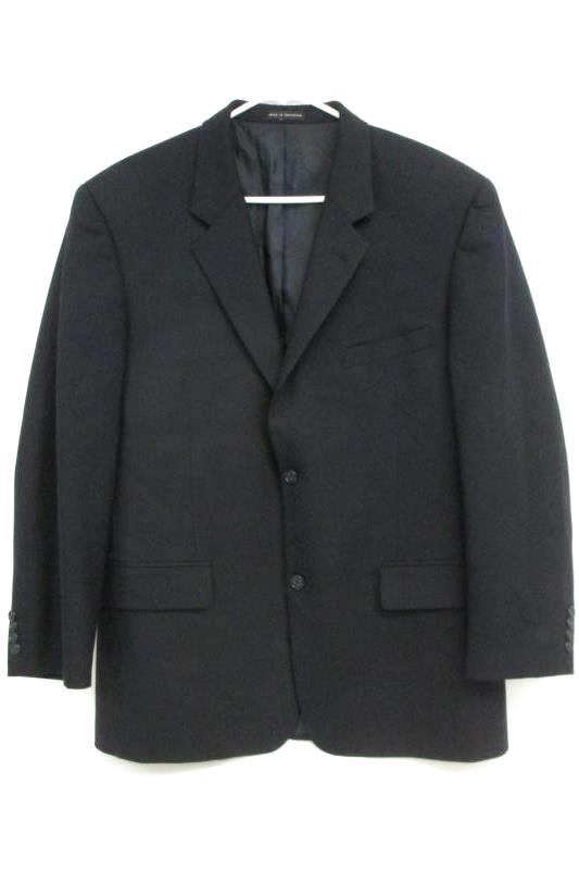 Alfani Men's Navy Blue Two Button Front Blazer Sport Coat Suit Jacket Sz 42R