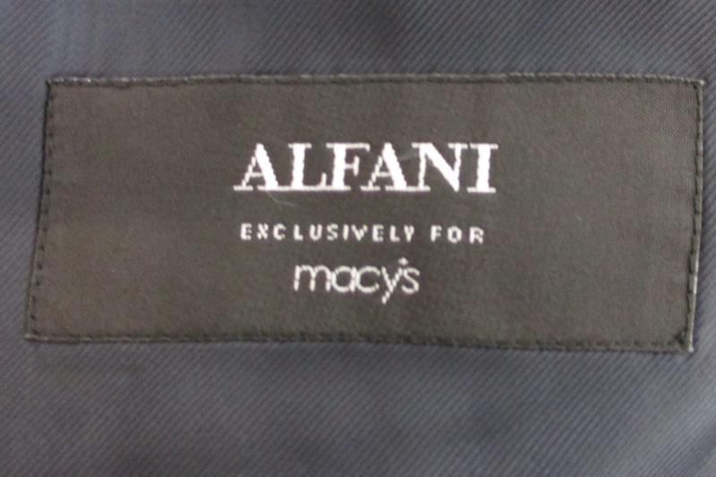 Alfani Men's Navy Blue Two Button Front Blazer Sport Coat Suit Jacket Sz 42R