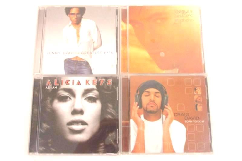 Lot Of 4 R&B CDs Craig David Enrique Iglesias Lenny Kravitz Alicia Keys