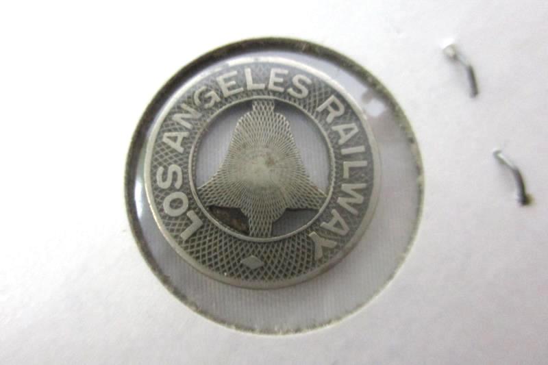 Vintage Los Angeles Railway Token Good For One Fare Transit