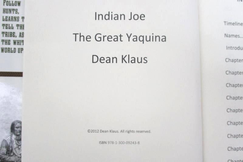Indian Joe The Great Yaquina by Dean Klaus 2012