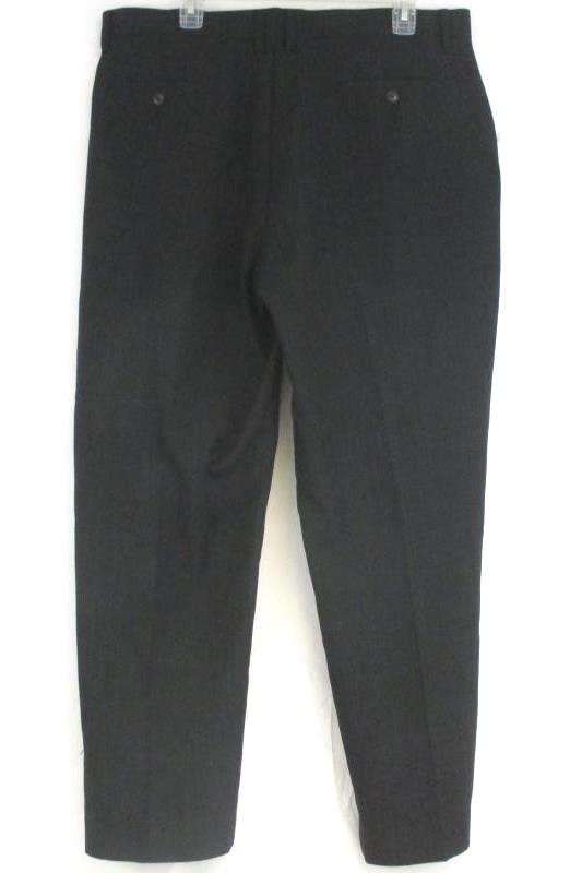 Cubavera Men's Pinstripe Dress Pants Charcoal Straight Leg Polyester Size 36x30