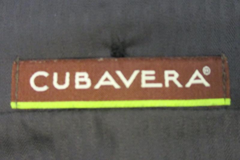 Cubavera Men's Pinstripe Dress Pants Charcoal Straight Leg Polyester Size 36x30