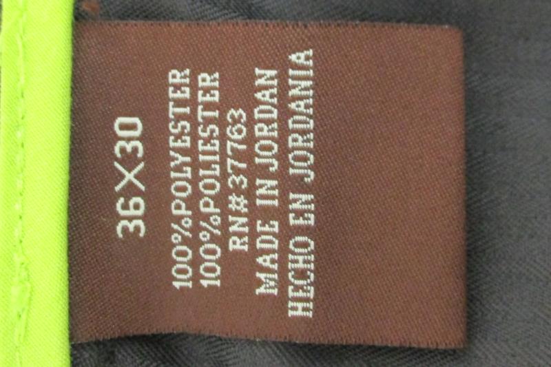 Cubavera Men's Pinstripe Dress Pants Charcoal Straight Leg Polyester Size 36x30