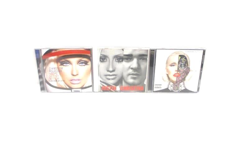 Lot Of 3 Christina Aguilera CDs Keeps Gettin' Better Justin & Christina Bi-on-ic
