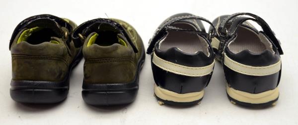 Lot of 2 Size 5 ECCO and CAROLE LITTLE Mary Jane Leather Baby Girls Shoes EUC