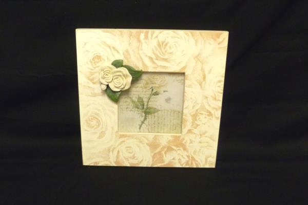 Set of 2 Lady Jayne Ltd Rose Embellished Wood Wall Hanging Frames Home Decor
