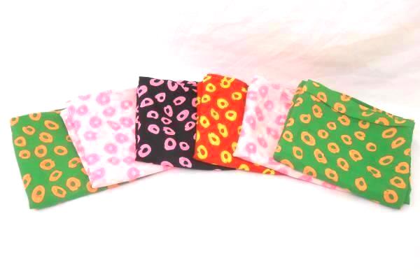 Lot of 6 Cheetah Print Scarves Infinity Bright Neon Pink Yellow Green