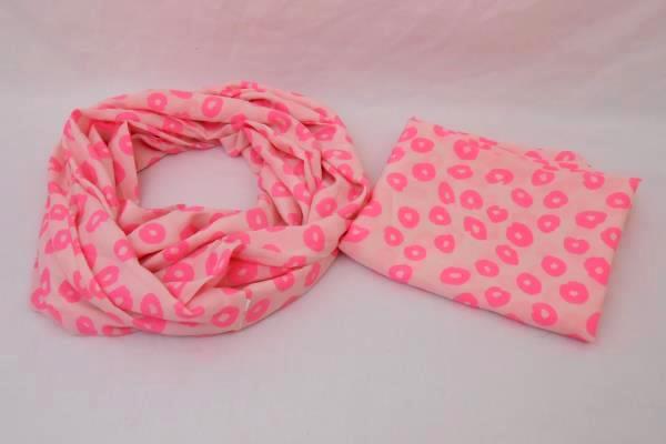Lot of 6 Cheetah Print Scarves Infinity Bright Neon Pink Yellow Green