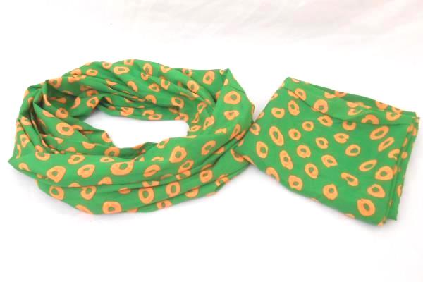 Lot of 6 Cheetah Print Scarves Infinity Bright Neon Pink Yellow Green