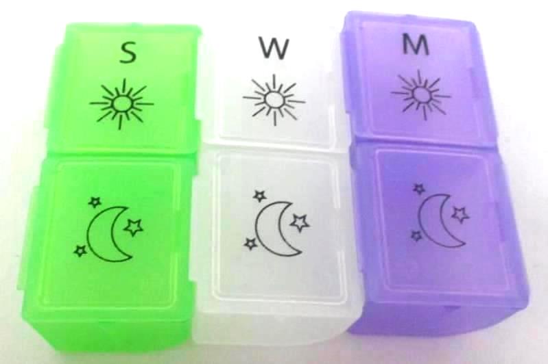 Two Weekly Pill Tablet Dispensers Sorters Containers And 5 Individual Day Sorter