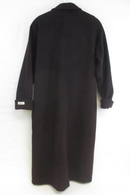 Jacqueline Ferrar Women's 100% Wool Plum Long Winter Coat Lined Sz 10 With Tags