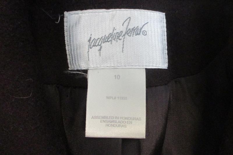 Jacqueline Ferrar Women's 100% Wool Plum Long Winter Coat Lined Sz 10 With Tags