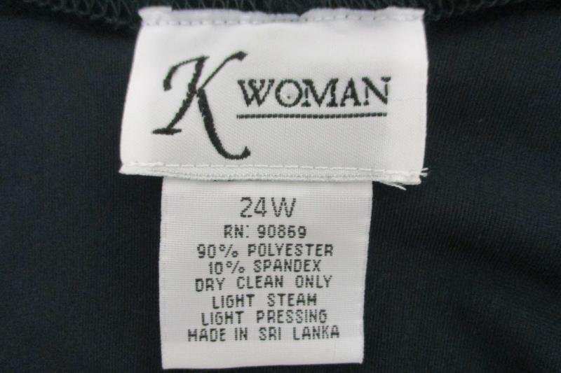 K Woman Teal Velvet Holiday Sleeveless Dress Button Up Jacket Set Outfit Sz 24W