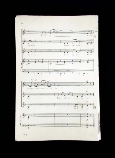 Vtg 1960's THE SOUND OF MUSIC Choral Lyric & Sheet Music Two Songs 16 pcs SSA
