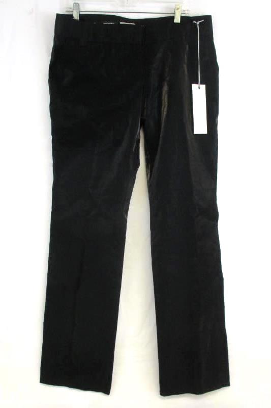 Blubyblos Dress Pants Reflective Black Flat Front Women's Size 12