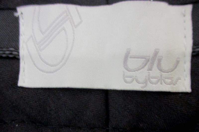 Blubyblos Dress Pants Reflective Black Flat Front Women's Size 12
