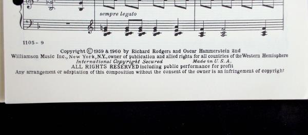 Vtg 1960's THE SOUND OF MUSIC Choral Lyric & Sheet Music Two Songs 16 pcs SSA