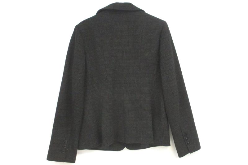 Amber Sun Collection Women's Black Two Button Front Blazer Career Jacket Sz 14