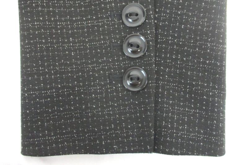 Amber Sun Collection Women's Black Two Button Front Blazer Career Jacket Sz 14