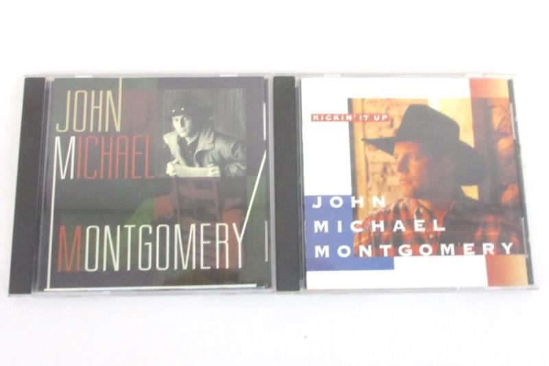Lot of 2 John Michael Montgomery CDs Kickin It Up Self Titled with Original Case