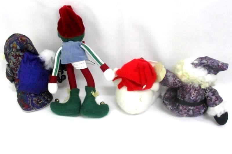4 Christmas Shelf Table Top Decor Items Polar Bear Elf 2 Santas Polar Bear