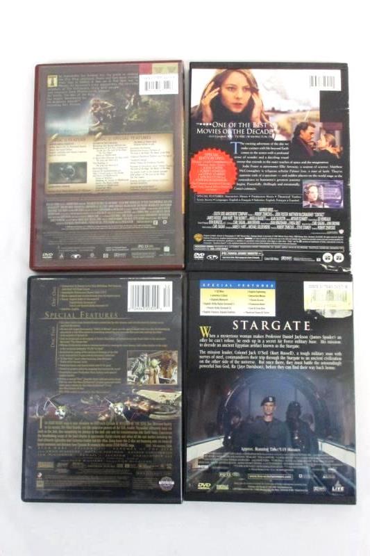 Sci-Fi Fantasy DVDs Stargate Star Wars Contact Lord Of The Rings Lot of 4