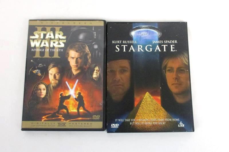 Sci-Fi Fantasy DVDs Stargate Star Wars Contact Lord Of The Rings Lot of 4