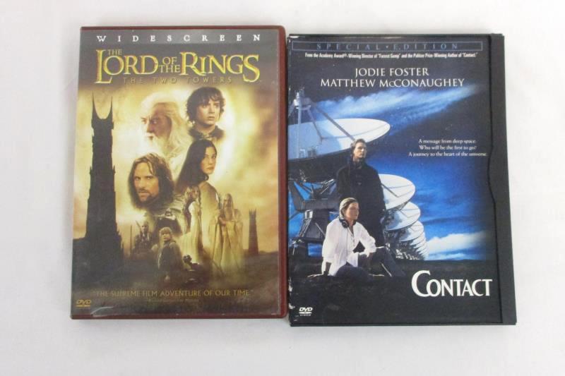 Sci-Fi Fantasy DVDs Stargate Star Wars Contact Lord Of The Rings Lot of 4