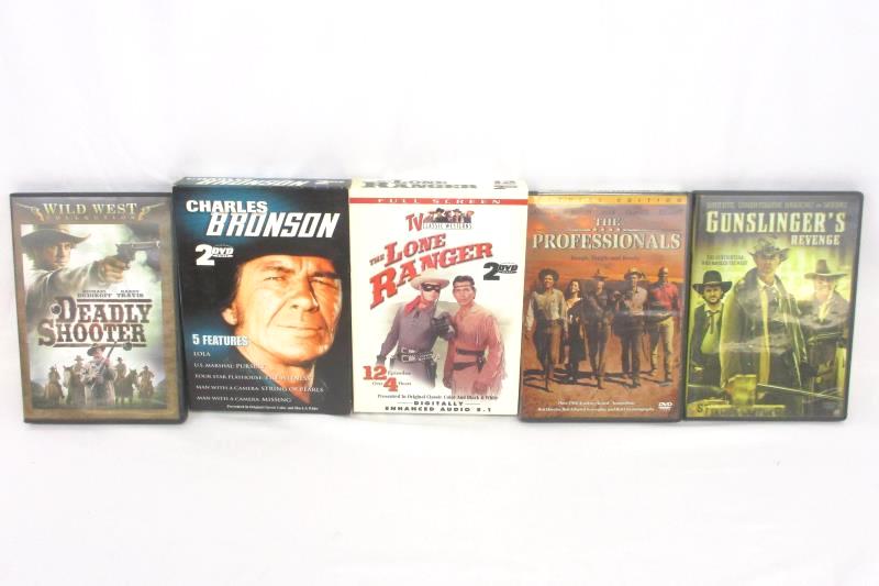 Lot of 5 Western DVD's The Lone Ranger, Deadly Shooter, Gunslingers Revenge ETC.