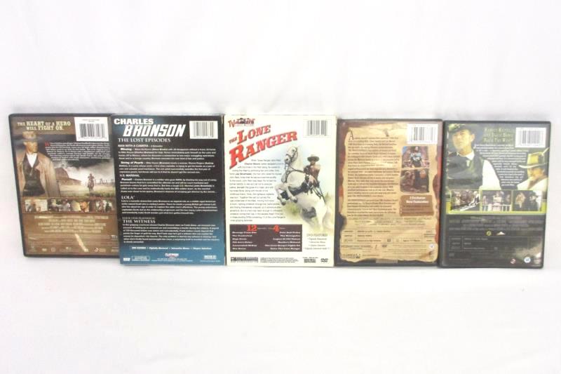 Lot of 5 Western DVD's The Lone Ranger, Deadly Shooter, Gunslingers Revenge ETC.