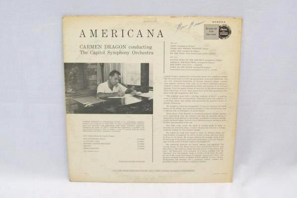 Carmen Dragon Conducts Americana Vinyl Records