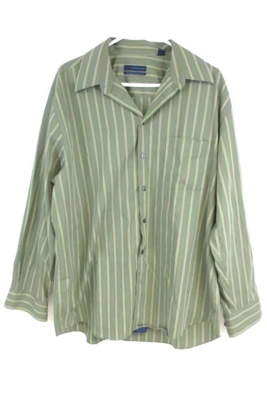 ML Material London Men's Iron Free Long Sleeve Button Up Dress Shirts Sz XL 17.5