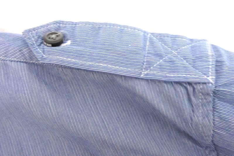 American Eagle Men's Vintage Fit Blue Striped Button Dress Shirt Size XL