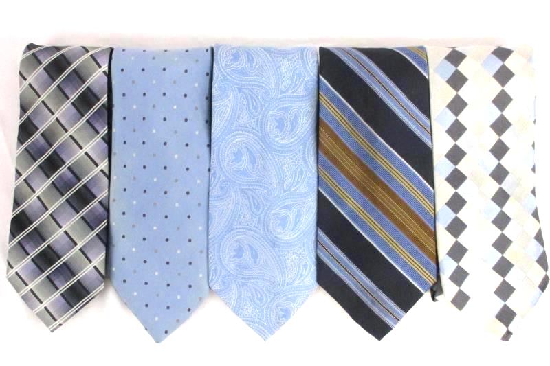 Lot 5 Men's Neck Ties Textured Polyester Silk Croft & Barrow Stafford Ted Baker