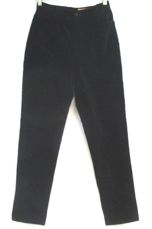 Classiques Entier Dress Pants Black Velvet Cotton Women's Size 6P