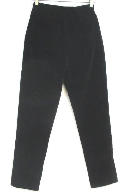 Classiques Entier Dress Pants Black Velvet Cotton Women's Size 6P