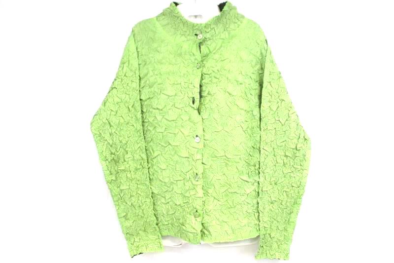 Vintage Pleats Collection Pings Imports Scrunchy Reversible Jacket Women's Sz M