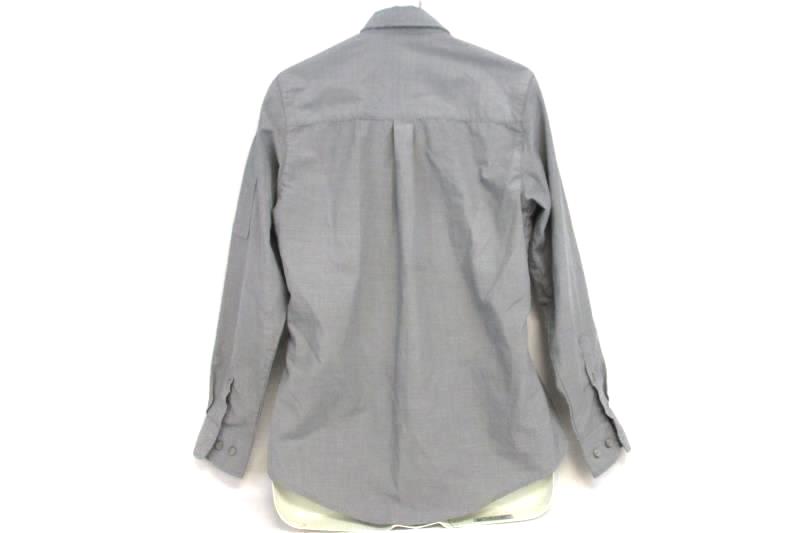 Chef Works Men's Chambray Gray Uniform Button Up Shirt Cotton Polyester Size S