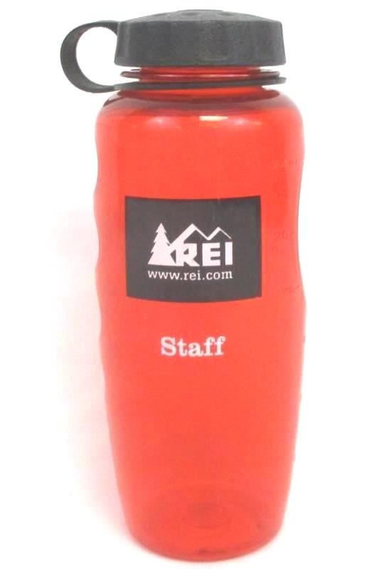 REI Red Wide Mouth Water Bottle 24 oz GSI Outdoors Staff Edition Screw On Lid